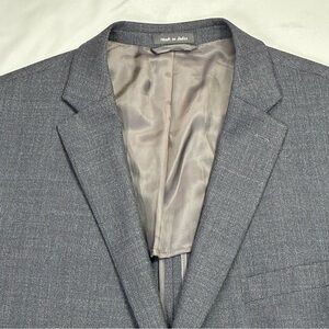 Polo Ralph Lauren Blazer 50R 100% Wool Gray Tweed Sport Coat 2 Button Jacket